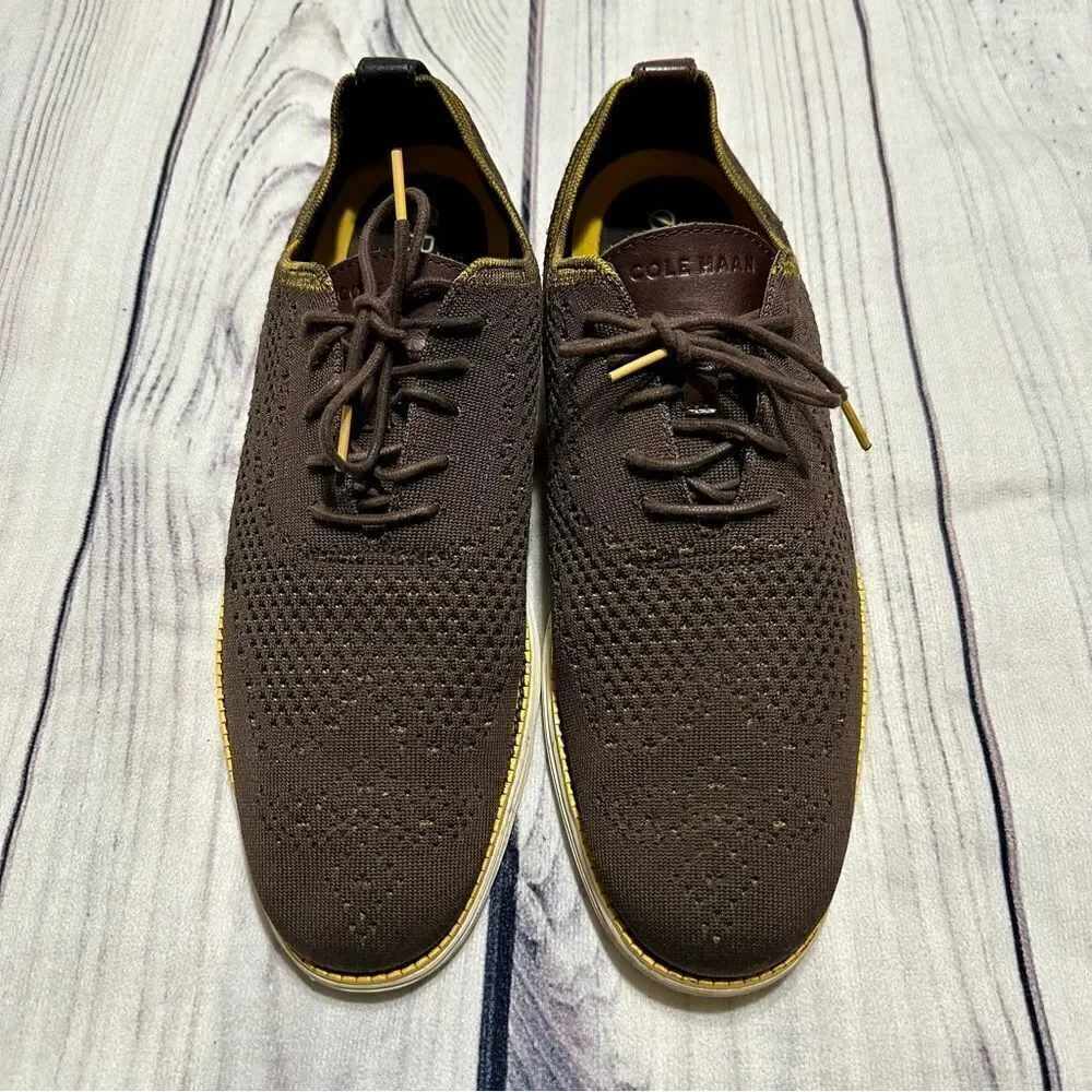 Cole‎ Haan Shoes Men 13 M OriginalGrand Oxford Plain Toe Gray Stitchlite